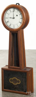 American mahogany banjo clock
