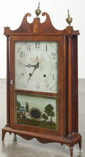 Eli Terry mahogany pillar and scroll clock