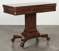 Empire mahogany revival card table