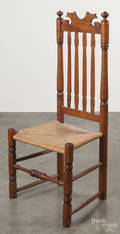 New England banisterback side chair