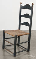 Painted ladderback side chair