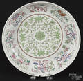 Chinese Qing dynasty famille rose porcelain shallow bowl