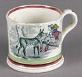 Childs transferware pearlware mug