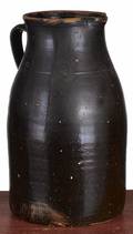 Twogallon redware pitcher