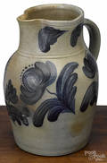 Pennsylvania oneandahalfgallon stoneware pitcher 19th c