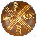 Southeastern Pennsylvania redware charger 19th c