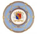 Sevres Armorial Heraldic Porcelain Cabinet Plate