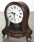 Austrian copy of a French mahogany mantel clock