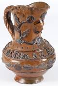 Continental redware pitcher