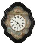 French Hand Painted Bakers Wall Clock 20th C