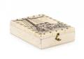 Bone Compass Box with Scrimshaw Decoration