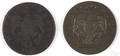 Two Massachusetts colonial coins