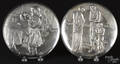 Two Franklin Mint 999 silver Picasso plates