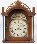 New England clock with an eightday movement and hood