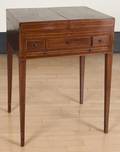 George III inlaid mahogany beau brummel