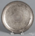 Philadelphia engraved silver dish