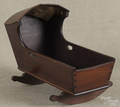 Mahogany doll cradle
