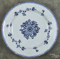 Delft blue and white plate