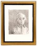 Raphael Soyer Self Portrait Signed Lithograph