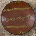 Pennsylvania or New Jersey redware charger 19th c