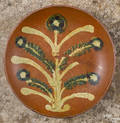 Southeastern Pennsylvania redware charger 19th c