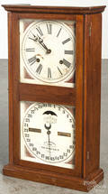 Ithaca Calendar Clock Co walnut mantel clock