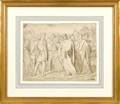 Old Masters pencil study of Roman soldiers