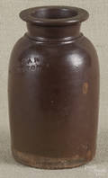 Delaware stoneware jar