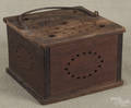 American wood foot warmer