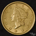 One dollar gold coin