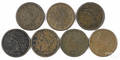 Seven large cents