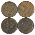 Four large cents