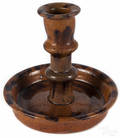 Pennsylvania redware chamberstick