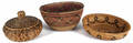 Three Native American baskets
