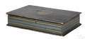 New England or New York painted pine lock box late 19th c