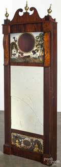 Joseph Ives mahogany mirror wall clock case