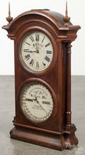 Southern Calendar Clock Co  Fashion  mahogany mantel clock