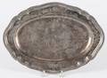 English silver serving dish