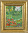 Oil on canvas impressionist landscape