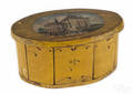 Continental painted pine trinket box