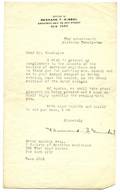 Gimbel Bernard F Typed Letter Signed to Houdini