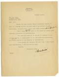 Houdini Harry Typed Letter Signed Houdini to RW