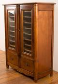 Collectors Cabinet w Beveled Glass Doors