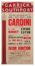 Cardini Garrick Theatre broadside