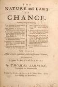86 Thomas Simpson The Nature and Laws of Chance 1740