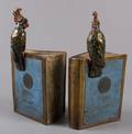Atlas of the World Bronze Bookends Pair