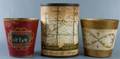 Gilt and Polychrome Florentine Wastebaskets Three