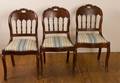 Victorian Style Mahogany Side Chairs Three 3