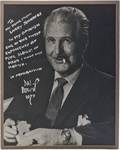 142 Oversized photo of Dai Vernon inscribed
