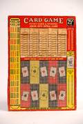 Card Game punch board Ca 1930